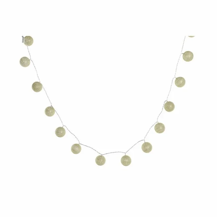 Guirnalda de navidad dkd home decor dorado (150 x 6 x 6 cm)