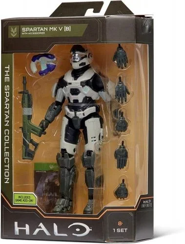 Halo Colección Spartan de 16,5 cm – Spartan MK. V (B) Altamente articulado, articulado con Accesorios de Armas, Escala para Jugar y exhibir