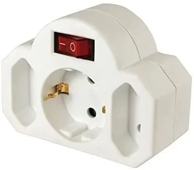 Hama 00108846 Type F (Schuko) Universal White Power Plug Adapter – Power Plug Adapters