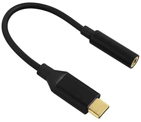 Hama 135717 cable de teléfono móvil Negro USB C 3,5mm