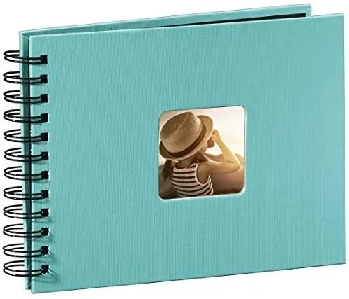 Hama 4047443167408 álbum de foto y protector Turquesa 50 hojas 10 x 15 Encuadernación espiral