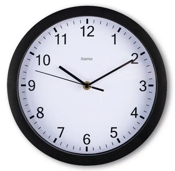 Hama Reloj de Pared analógico (sin Ruido de tictac Grande, Moderno Reloj de Pared también para Personas Mayores, niños y Adolescentes, Reloj de Pared de Cuarzo Minimalista, Reloj de salón, Reloj de