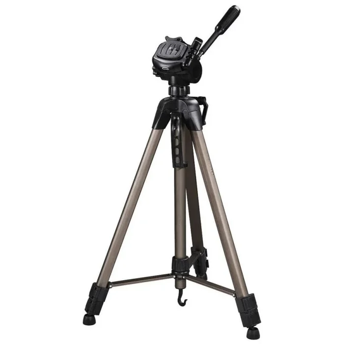 Hama | Trípode para Cámaras de Foto o Video (Star 64″, Ligero, Estable, con Bolsa para su Transporte) Dorado y Negro