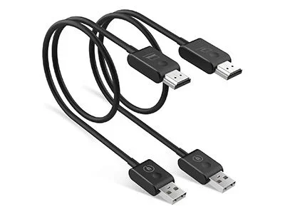 Hamlet HVCHDM-WFHD adaptador de cable de vídeo 0,6 m HDMI tipo A (Estándar) USB tipo A Negro