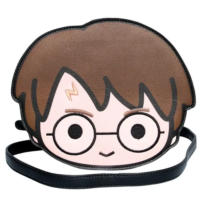 Harry Potter Chibi-Mochila Face, Marrón, 21.8 x 18 cm, Capacidad 2.5 L