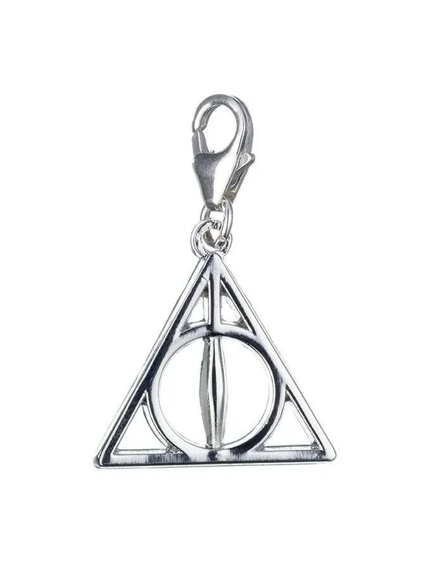 Harry potter colgante clip-on reliquias de la muerte (plata de ley)