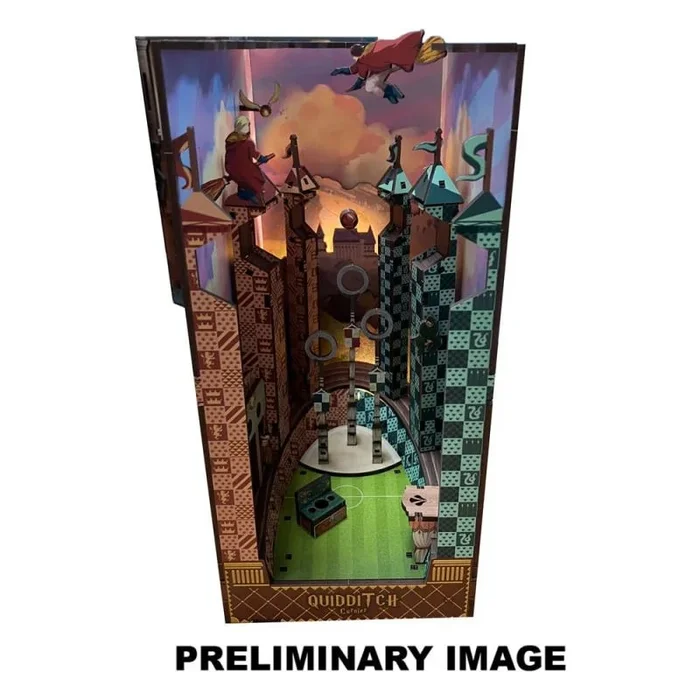 Harry potter maqueta book nook tiny adventures campo de quidditch 23 cm