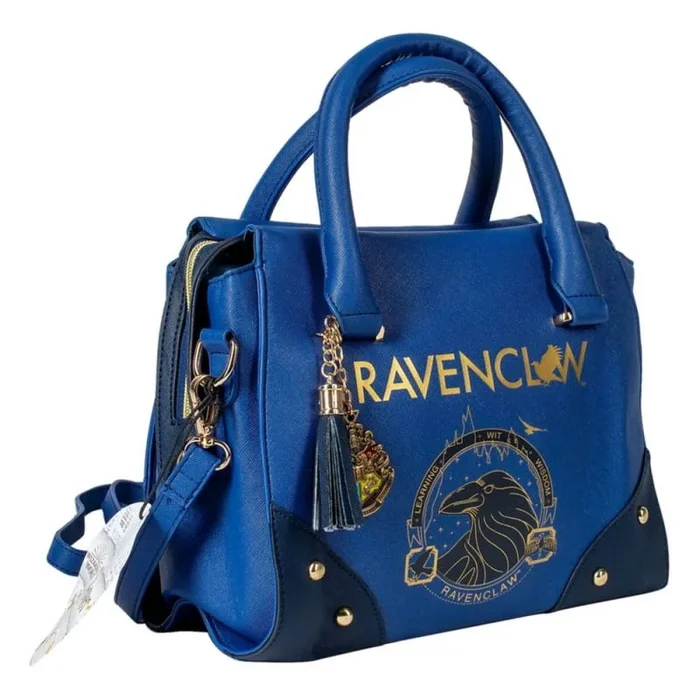 Harry Potter: Mujer Premium Ravenclaw azul y dorado multiuso bolso bandolera de cuero PU, azul y dorado