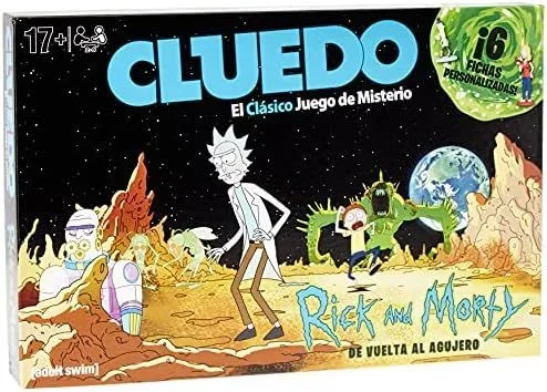 Hasbro Eleven Force – Cluedo Rick y Morty, Juego de Mesa, Multicolor