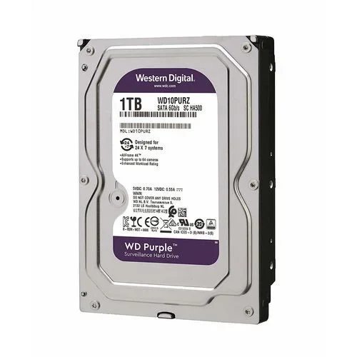 Hdd wd 3.5» 1tb 5400rpm 64mb sata3 purple