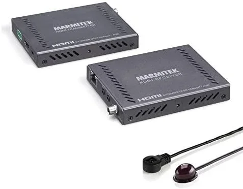 HDMI Extender UTP – Marmitek MegaView 141 UHD – a través de 1 cable CAT 5e / 6 – Extensión Ultra HD – 4K60 – PoC (Power over Cable) – CEC – Canal de retorno de infrarrojos – 10.2 Gbps – HDCP 2.2