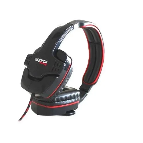 Headset gaming approx appgh09 usb 2.0 altavoz 40mm microfono abatible control de volumen color negro y detalles rojos