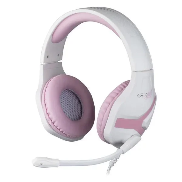 Headset konix geek girl crystal 40mm neodimio micro flexible compatible con pc / smartphone / tablet kx-gg-gh-crystal