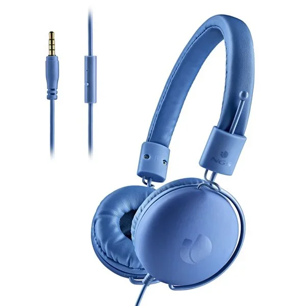 Headset ngs cross hop klein microfono, jack 3.5mm asistente de voz color azul