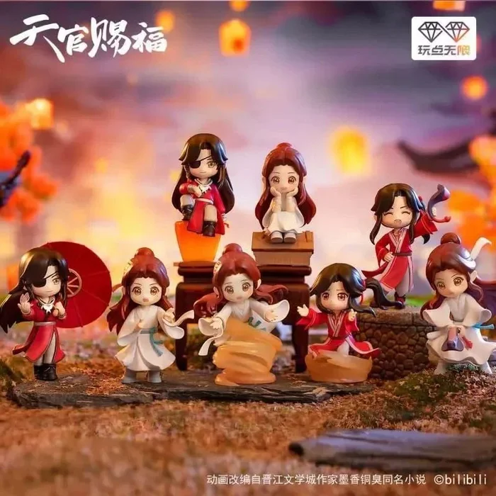 Heaven official’s blessing minifiguras tian guan ci fu lucky to meet you series 9 cm expositor (8)