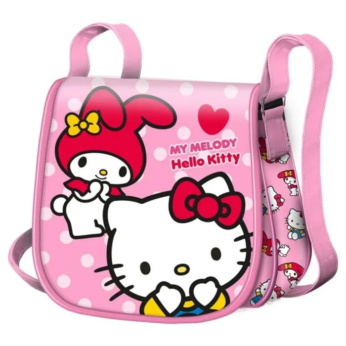 HELLO KITTY Bolso Muffin Mini 17 x 16 cm, Bandolera Girl’S, Rosa, One Size