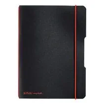 Herlitz 11361557 carpeta Polipropileno (PP) Negro, Rojo A5/40