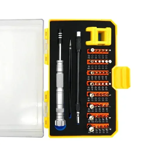 Herramienta de Hardware Obadun 9802B 52 En 1 Manija de Aleación de Aluminio Destornillador de Precisión Home Phone Móvil (Caja Amarilla)