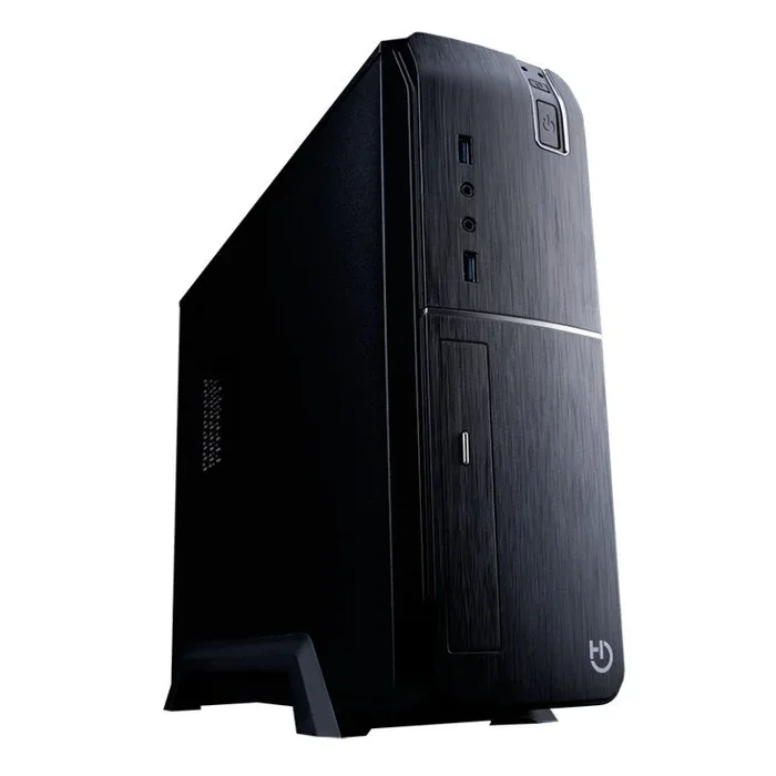 Hiditec ICACMM0197 Placa Base Slm20 Pro CHA010020, Caja Sobremesa 2 x USB 3.0, Bahia DVD Slim Compatible con Fuentes ATX Estandar
