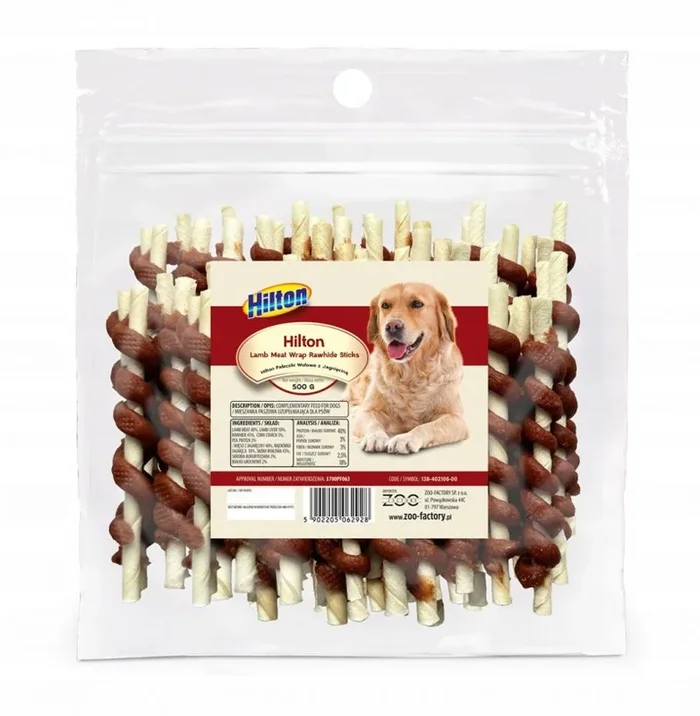 Hilton beef and lamb sticks – dog treat – 500g
