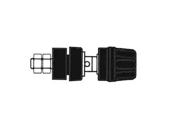 Hirschmann HEMBRILLA AISLADA 4mm con TAPÓN DE Bloqueo/Negra (PKI 10A)
