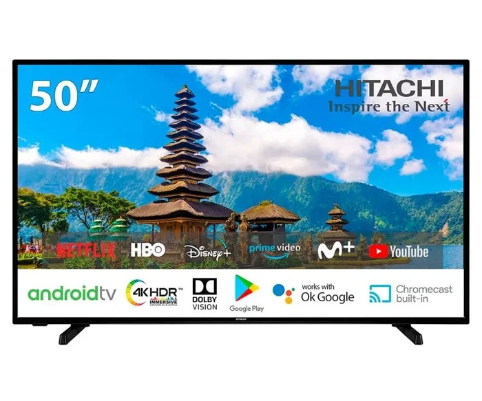 Hitachi 50hak5450 televisor smart tv 50″ direct led uhd 4k hdr