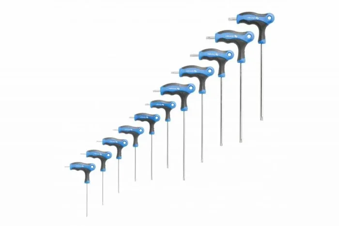 Högert Technik – Juego de llaves de seguridad Torx tipo T – Largo – 10 piezas Ø 8 9 10 15 20 25 27 30 40 45I Llave de seguridad Torx Mango T I Llave Torx de seguridad tipo T | De acero S2