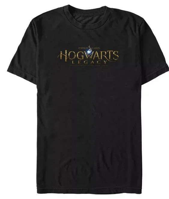 Hogwarts legacy – logo (unisex black t-shirt) large