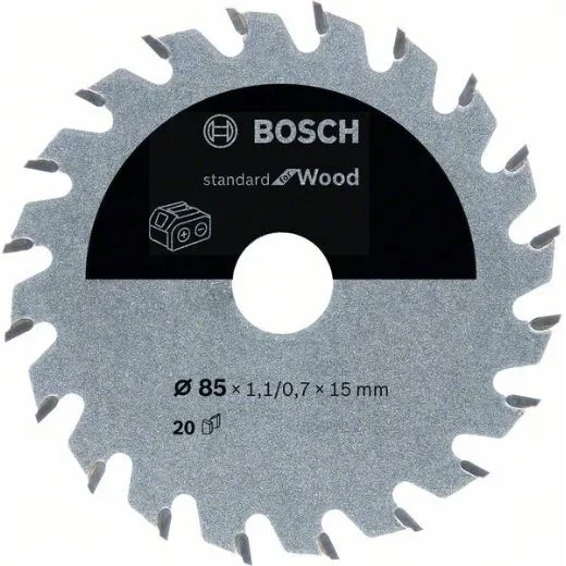 Hoja de sierra circular PRO Wood cordless, 85 x 1,1 x 15 mm