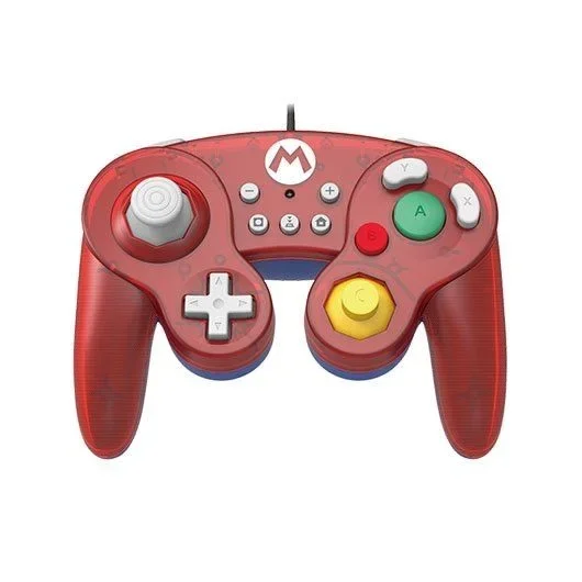 Hori Battle Pad (Mario) Azul, Rojo, Translúcido USB Gamepad Nintendo Switch