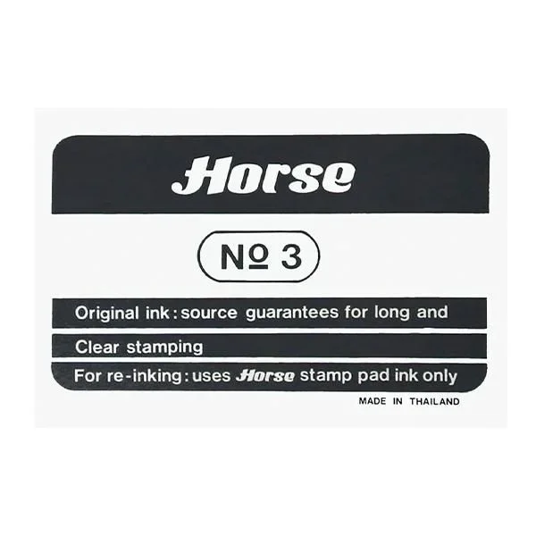 Horse tampon num.3 73x105mm negro