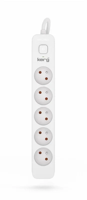 HSK DATA Kerg M02399 5 Earthed sockets – 1 5m power strip with 3x1mm2 cable 10A