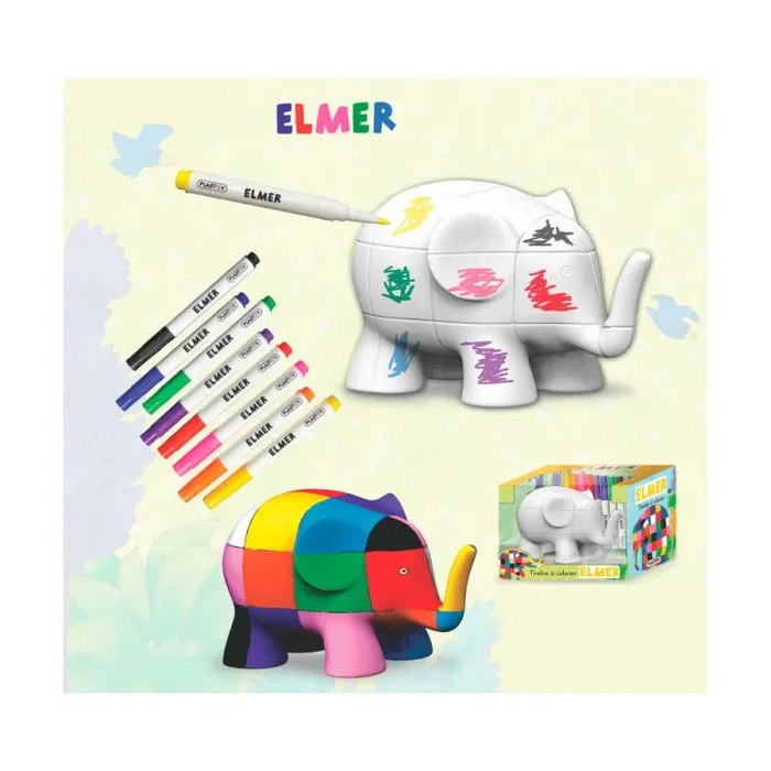 Hucha elmer coloring money box