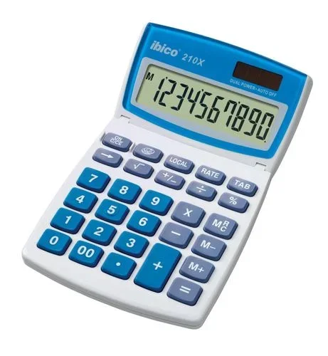 Ibico Rexel Ibico 210X – Calculadora de sobremesa con pantalla LCD de 10 dígitos