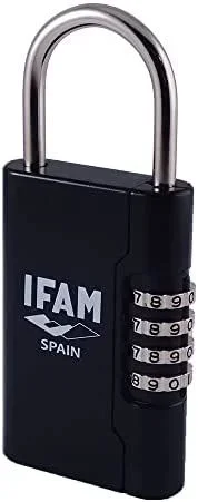 Ifam Guardallaves para Colgar en Superficies, Apertura Lateral de Combinación, Almacenamiento hasta 10 Llaves, 10000 Combinaciones, Ideal para Alquileres Cortos, Caja de Seguridad Llaves Uso Exterior