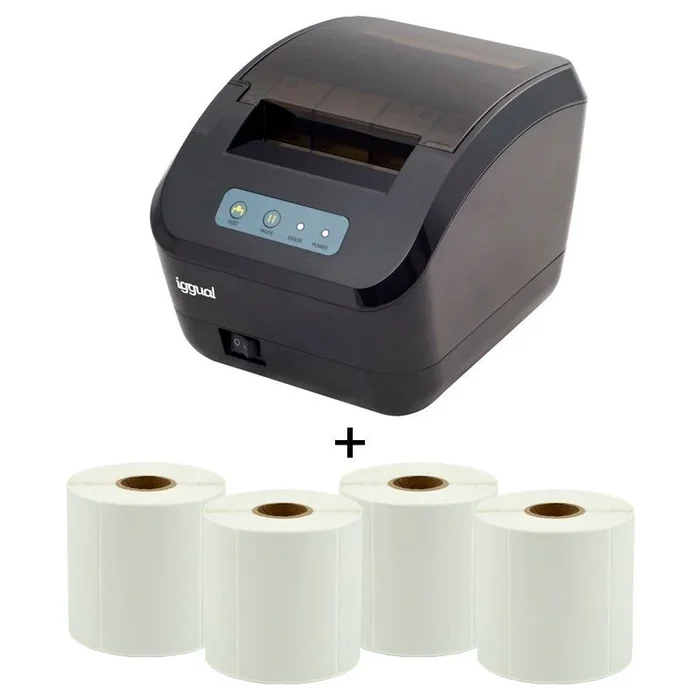 iggual IGG316856+IGG317679 impresora de etiquetas Térmica directa 203 x 203 DPI 50,8 mm/s Alámbrico Ethernet