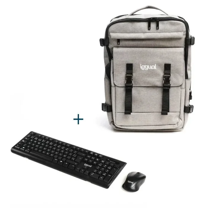 Iggual kit bundle mochila xl + teclado + ratón