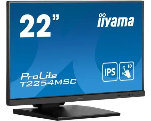 iiyama ProLite T2254MSC-B1AG pantalla para PC 54,6 cm (21.5″) 1920 x 1080 Pixeles Full HD LED Pantalla táctil Negro