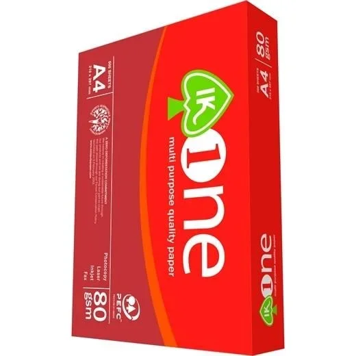 Ik one papel a4 80gr- ( 1 caja =5 paquetes)