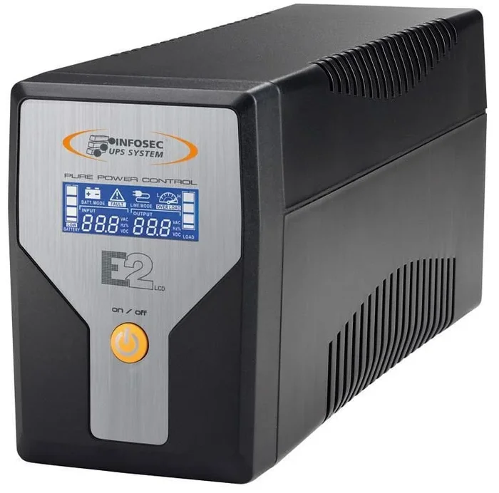 Infosec E2 LCD, 600VA sistema de alimentación ininterrumpida (UPS) 0,6 kVA
