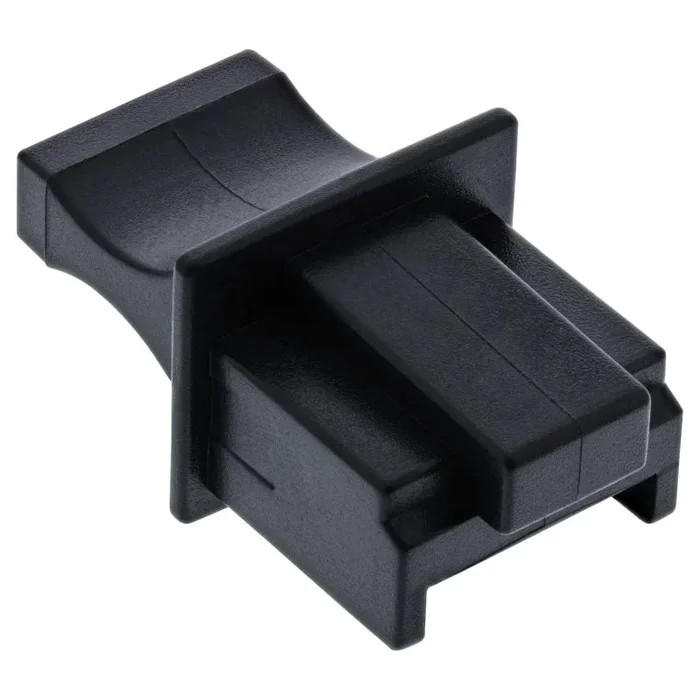 InLine 59942E – Juego de 100 cubiertas antipolvo para enchufe RJ45, color negro