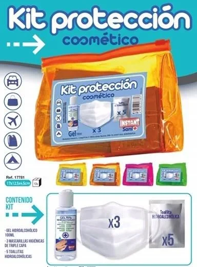 Instant kit de protección higiénico escolar con neceser