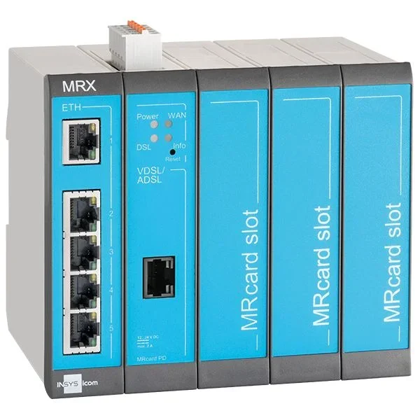 Insys Microelectronics MRX5 DSL-B router Ethernet rápido Azul, Gris