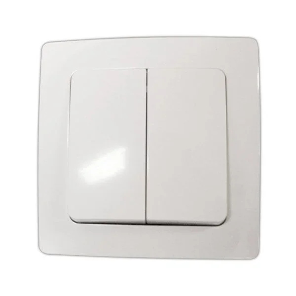 Interruptor doble empotrable 10 A/250 V Electro Dh 36.535/DC/B 8430552137763
