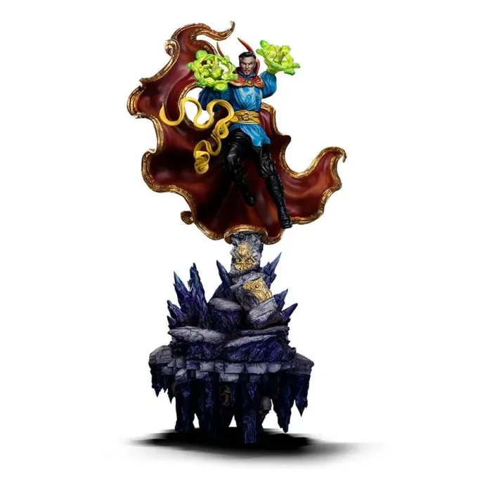 Iron Studios – Estatua coleccionable Dr. Strange Deluxe – Diorama de guante infinito – BDS Art Scale 1/10 resina de polipiedra multicolor 47 cm