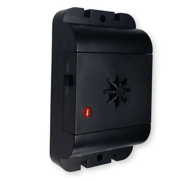 ISOTRONIC Ahuyentador de Perros y Gatos con ultrasonidos | Repelente de Perros y Gatos para Exteriores como jardín, balcón, terrazas | Repelente acústico para Perros y Gatos | Set de 2
