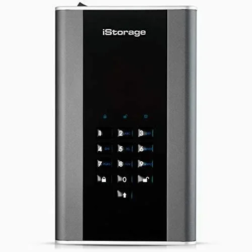 iStorage DiskAshur DT2 disco duro externo 12 TB Negro