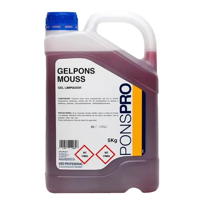 Jabón manos gelpons mouss rosa 5l. (profesional)