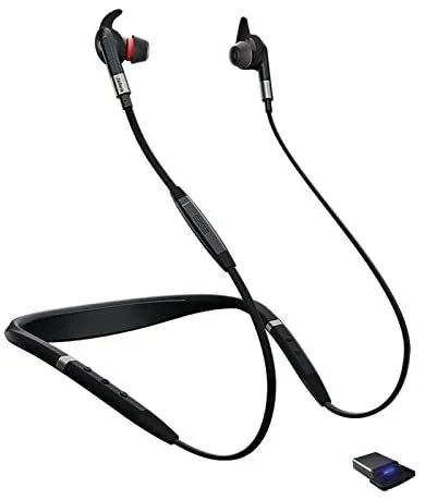 Jabra Evolve 75e Auriculares Inalámbrico y alámbrico Banda para cuello, Dentro de oído Oficina/Centro de llamadas MicroUSB Bluetooth Negro