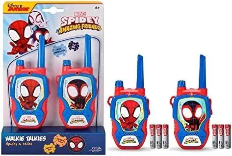 Jada -Walkie Talkie- Spidey y Miles Morales, 2 Unidades, Alcance de 100m (203222000)